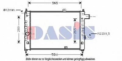 AKS DASIS 150280n -  Радиатор, охлаждение двигателя